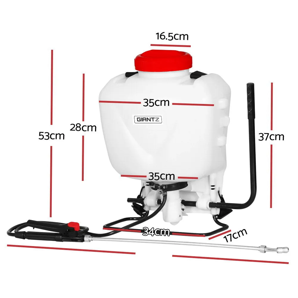 15L Backpack Weed Sprayer with 4 Nozzles - Giantz