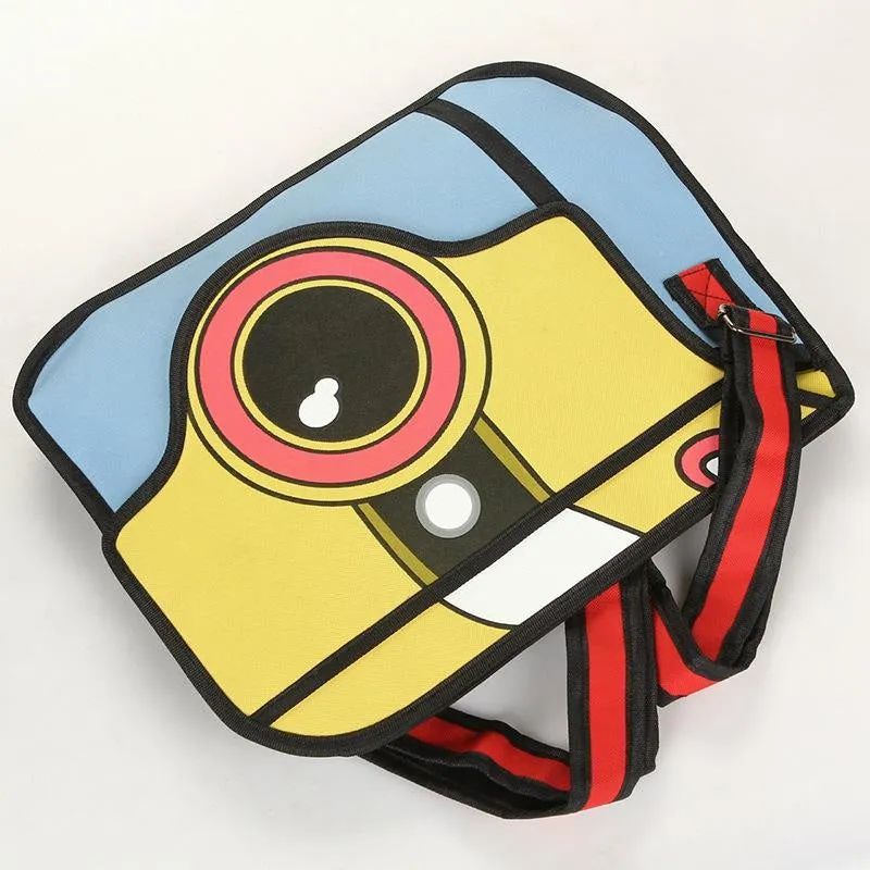 2D Cartoon Camera Bag