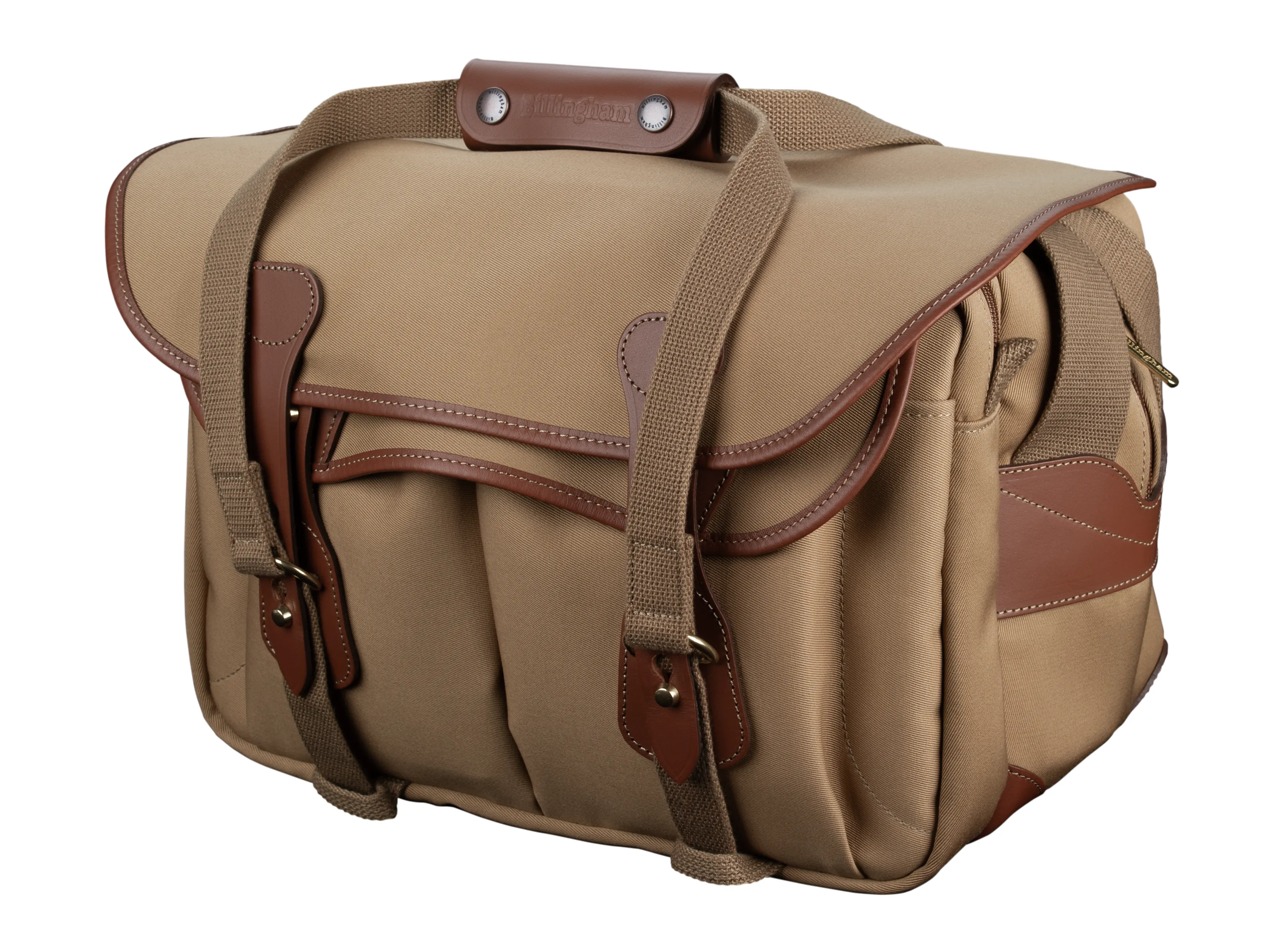 335 MKII Camera/Laptop Bag - Khaki Canvas / Tan Leather