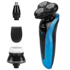 4-in-1 IPX7 Waterproof Beard Trimmer Cordless Razor for Men