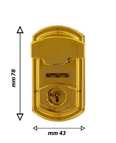 680S - three position key lock for briefcase