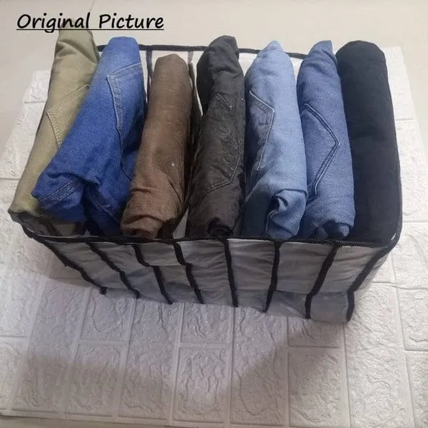 7 Grids Washable Wardrobe Clothes Organizer