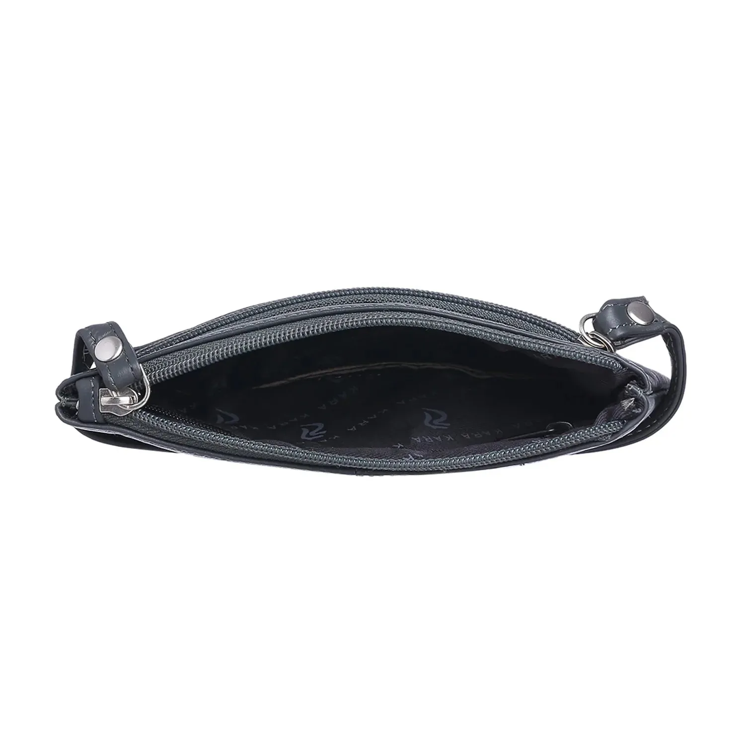 7027 Black Leather Hand Pouch