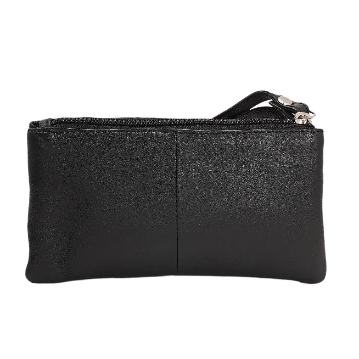 7027 Black Leather Hand Pouch