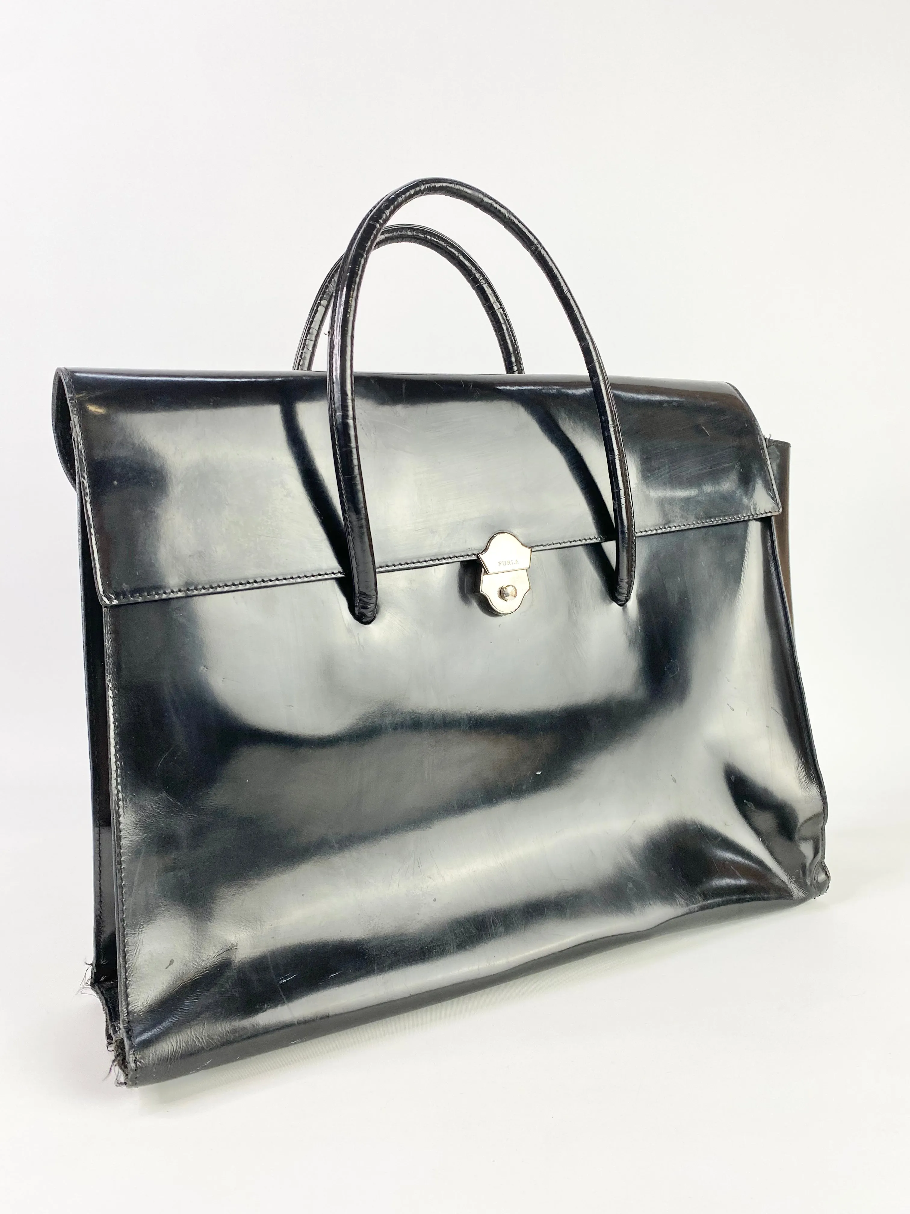 90's Furla Black Tote