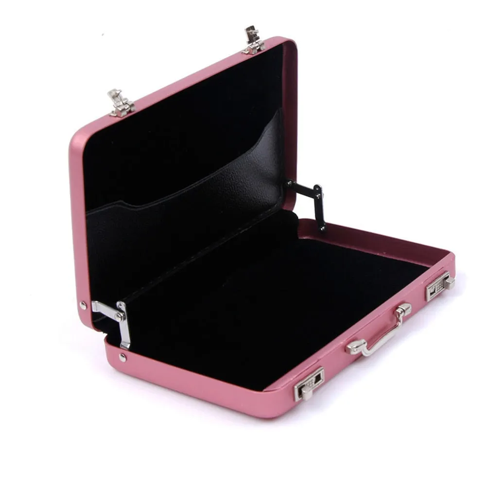 Aluminum Storage Box Business ID Credit Card Holder Mini Suitcase Bank Card Box Holder