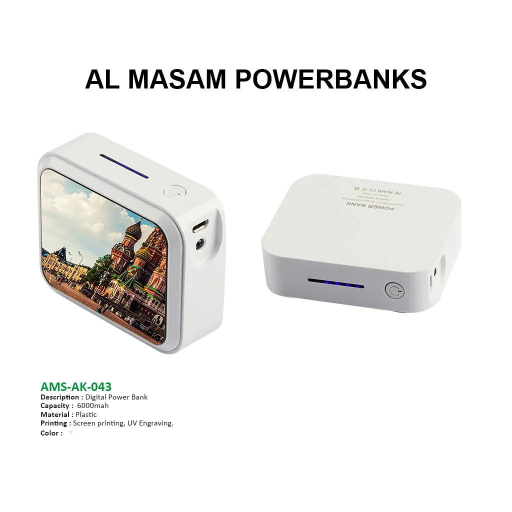 AMS-AK-043-A - Digital power bank (6000 mah)