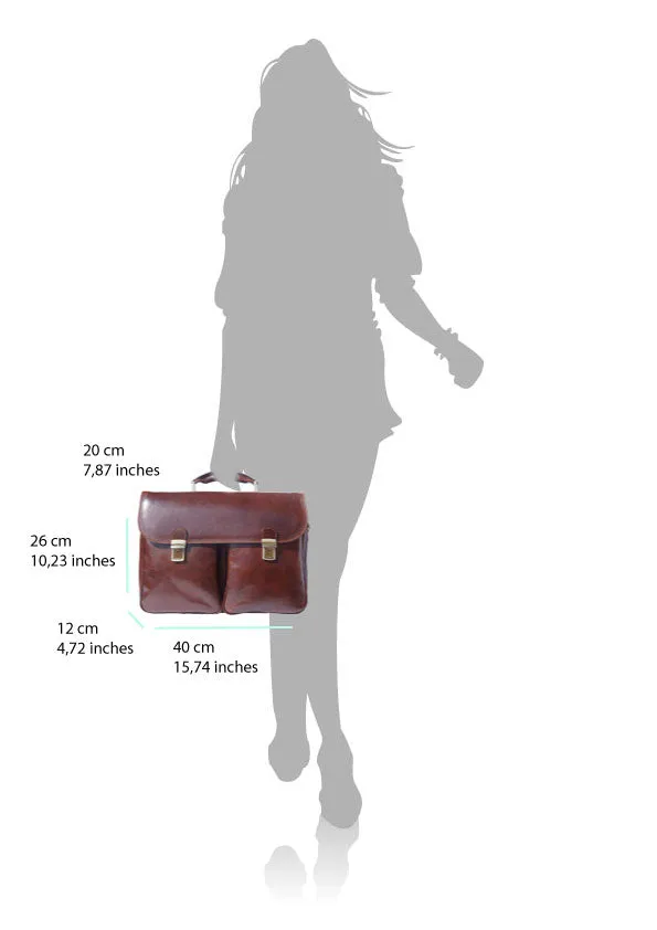 Andrea Leather Business briefcase