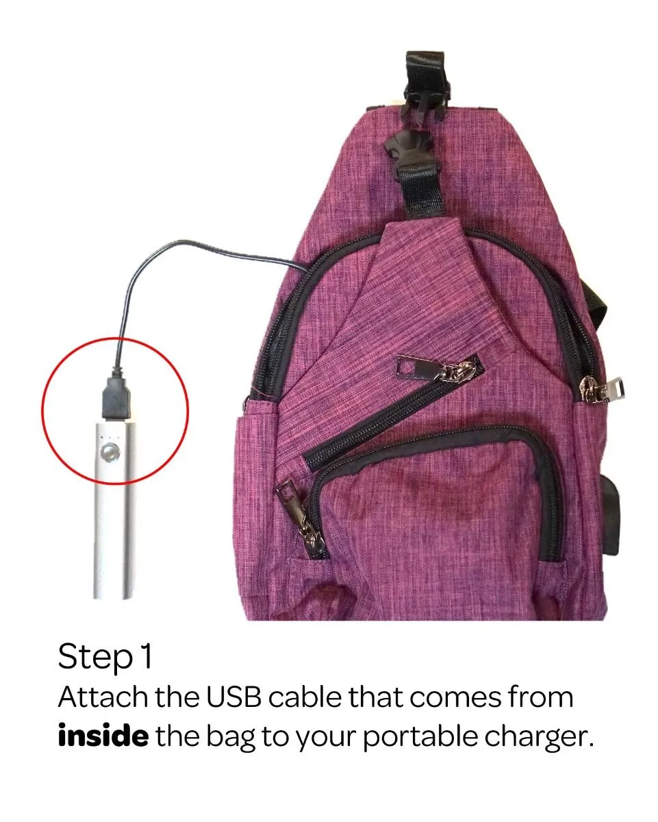 Anti-Theft Daypack Backpack Red by Nupouch