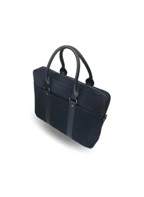 ARMIN OEHLER BRIEFCASE - BLUE SUEDE