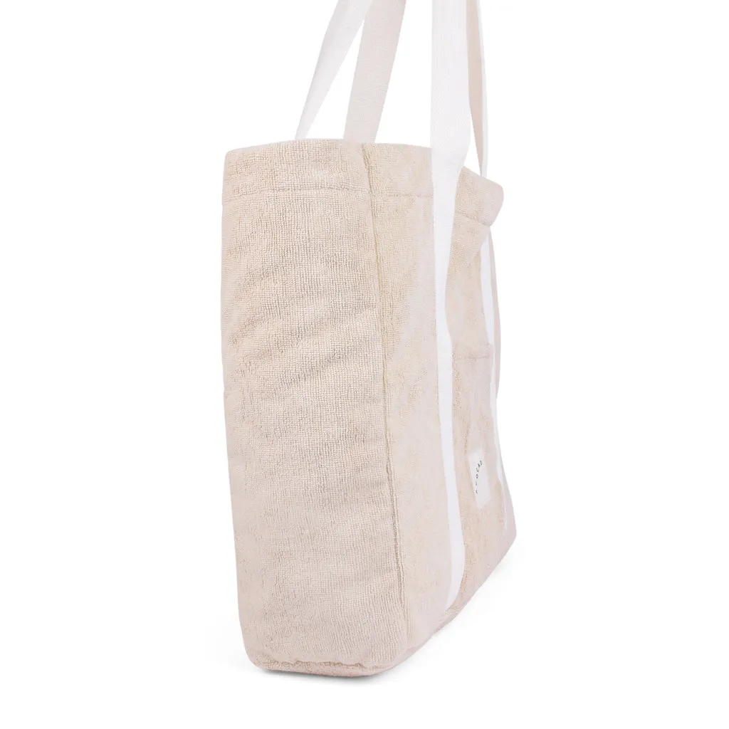 AVOCADO ZINC - TERRY TOWELLING TOTE SAND