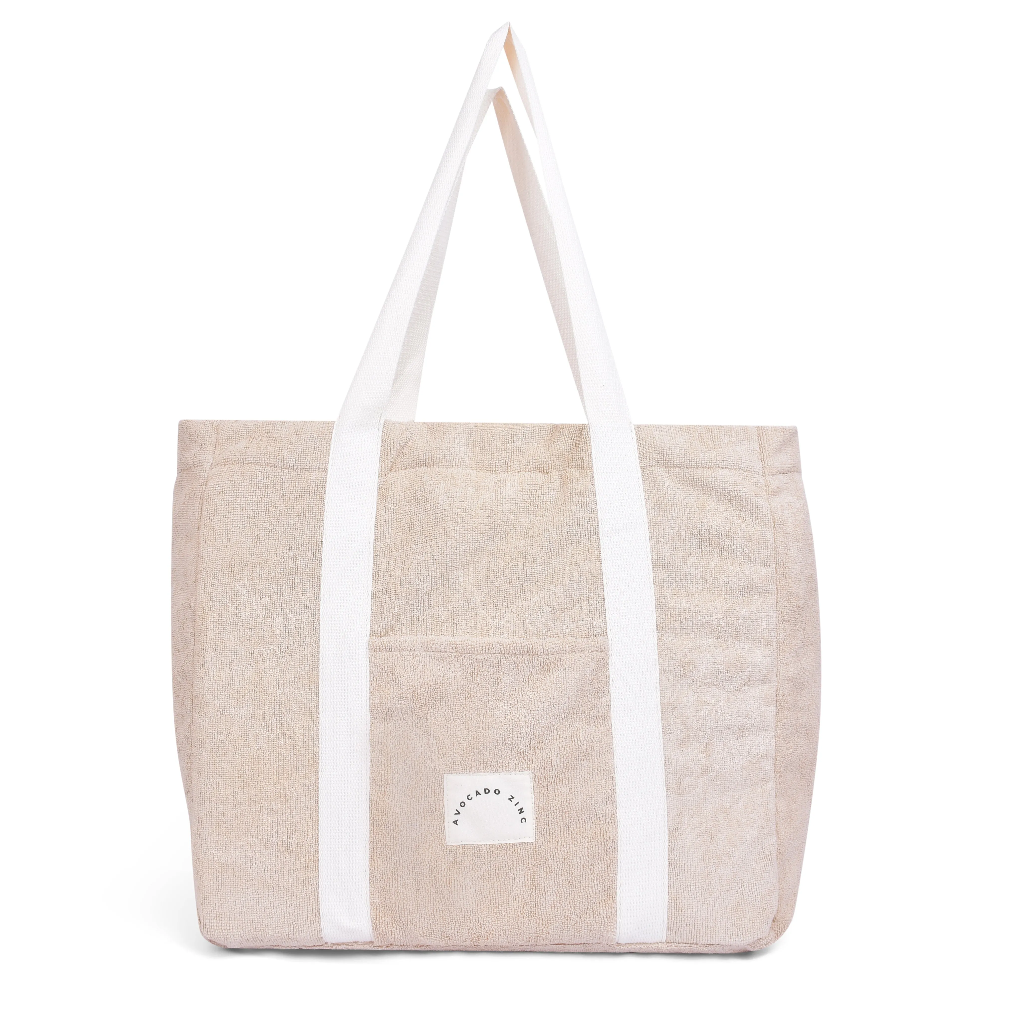 AVOCADO ZINC - TERRY TOWELLING TOTE SAND