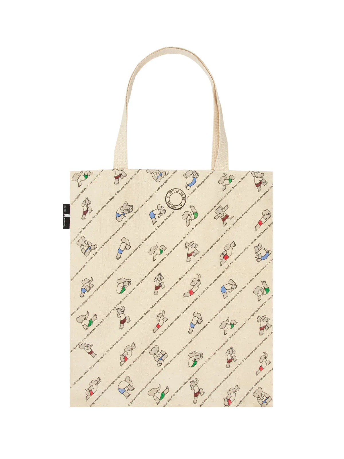 Babar's Yoga for Elephants tote bag