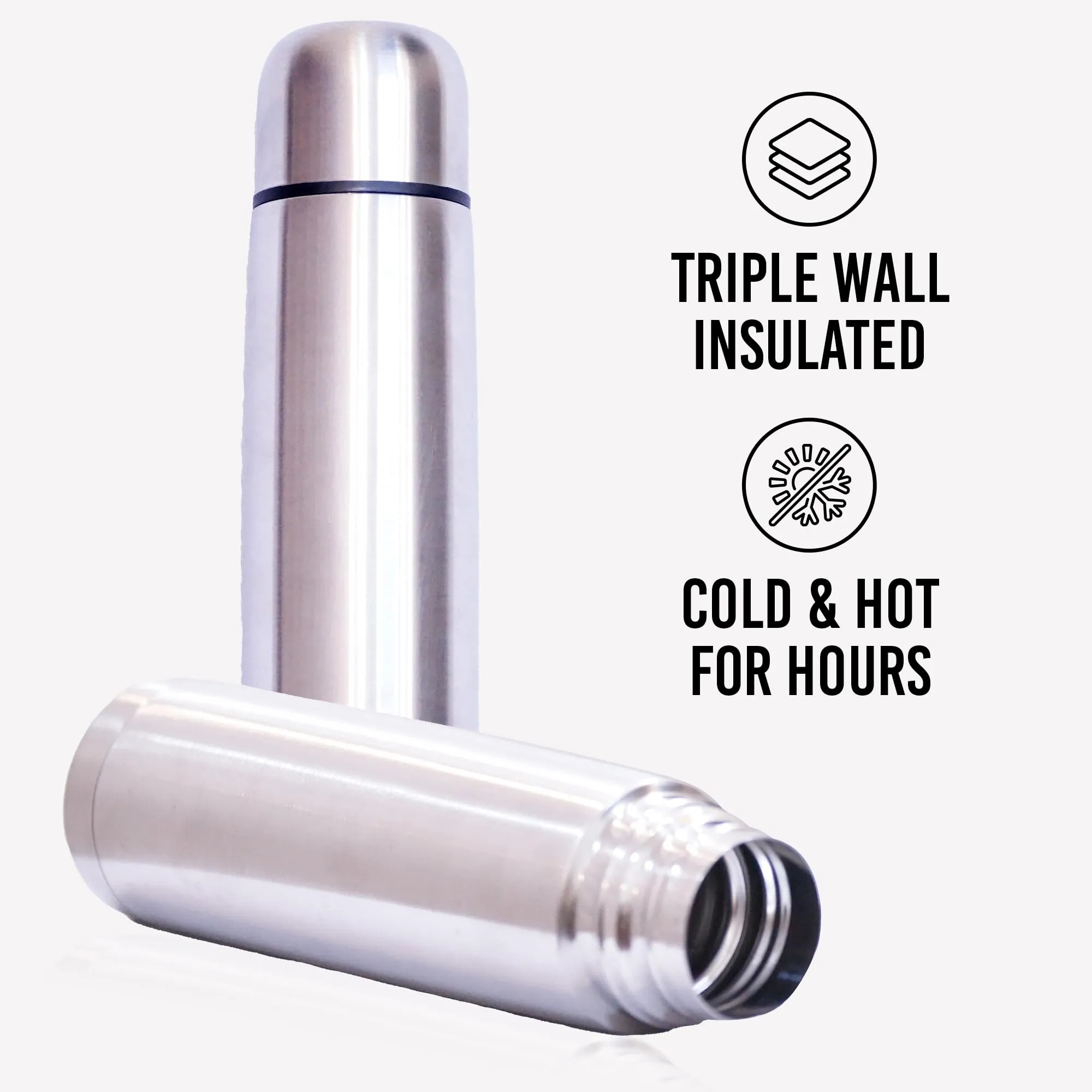 Best Stainless Steel Coffee Thermo, BPA Free, New Triple Wall Insulated, Hot & Cold for Hours. (34 OZ/1000ML)