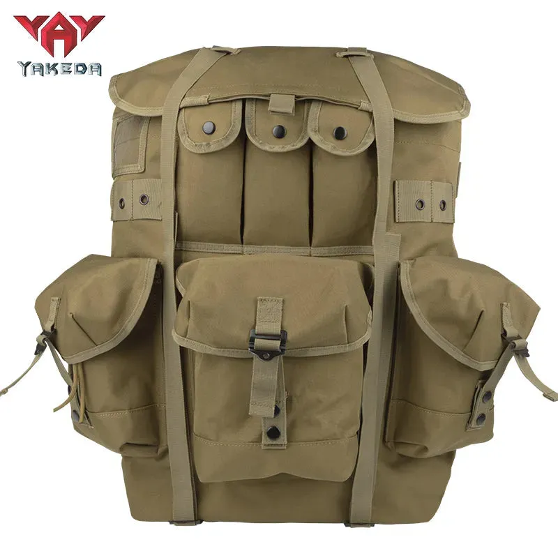 BK-5066 YAKEDA Olive Monotone Operator Green Backpack Combat Field Tactical Alice Rucksack