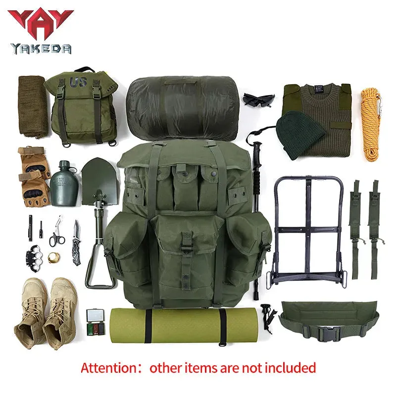 BK-5066 YAKEDA Olive Monotone Operator Green Backpack Combat Field Tactical Alice Rucksack