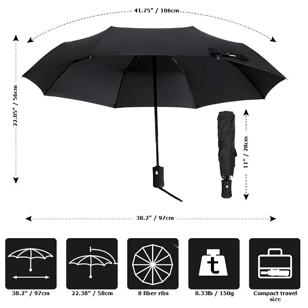 Black Basic Automatic Umbrella