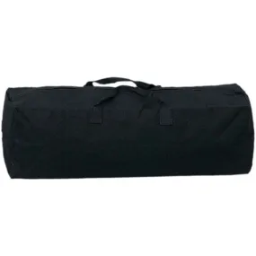 Black Canvas Duffle Bag - 16 x 6 x7 Inch  - AB-18180