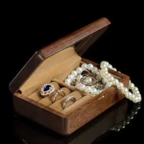 Black Walnut Wood Jewelry Organizer