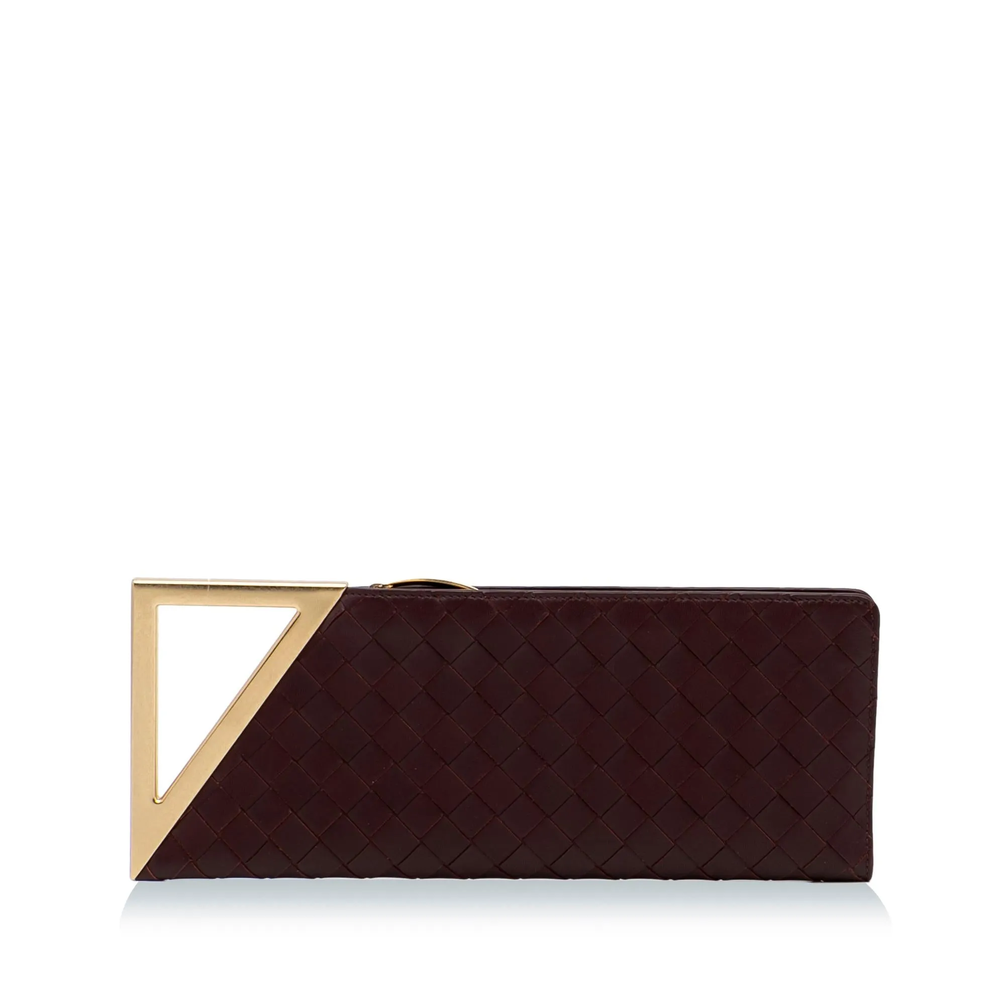 Bottega Veneta Intrecciato The Rim Clutch Bag (SHG-ChX1Fs)