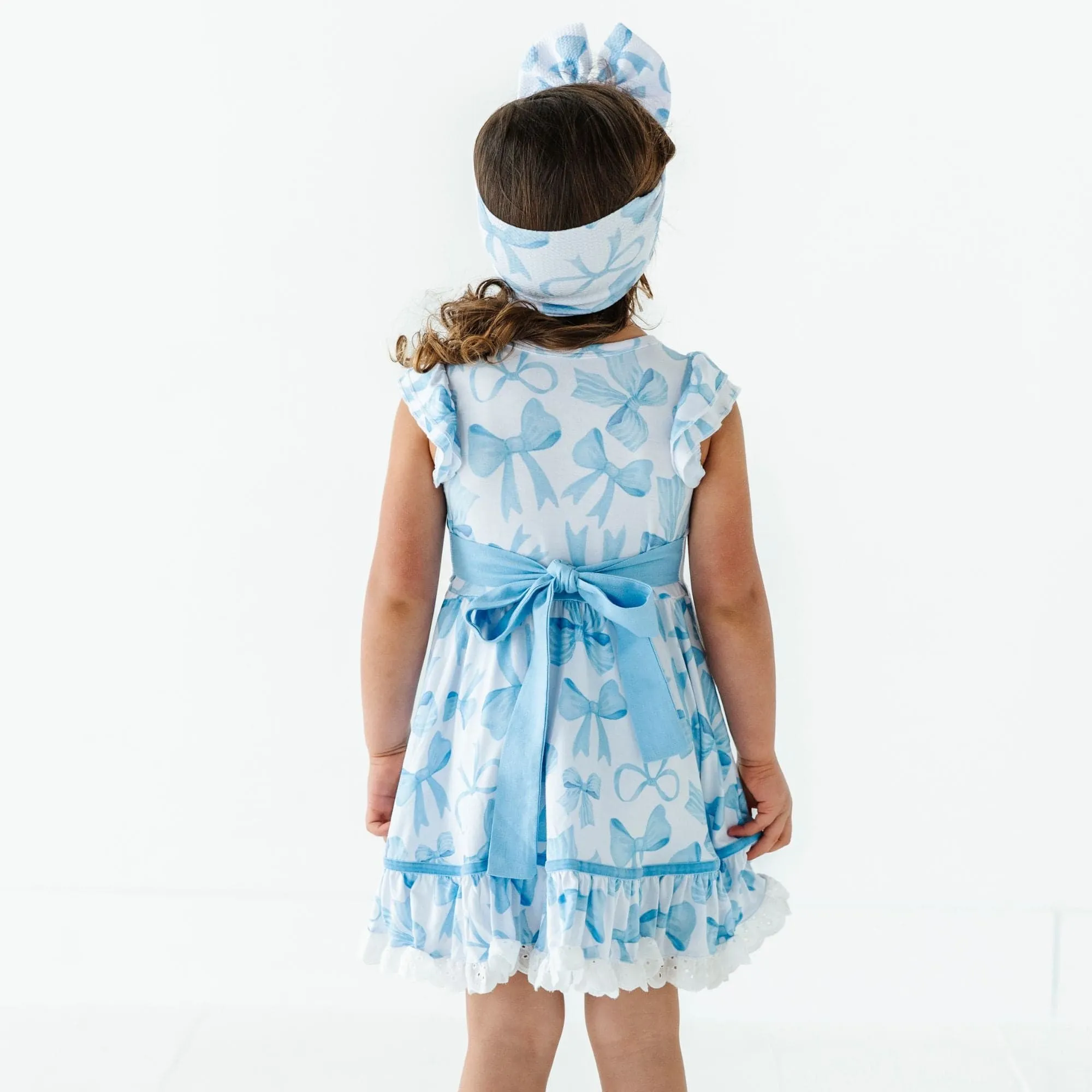 Bow Sweet Bow Girls Party Dress