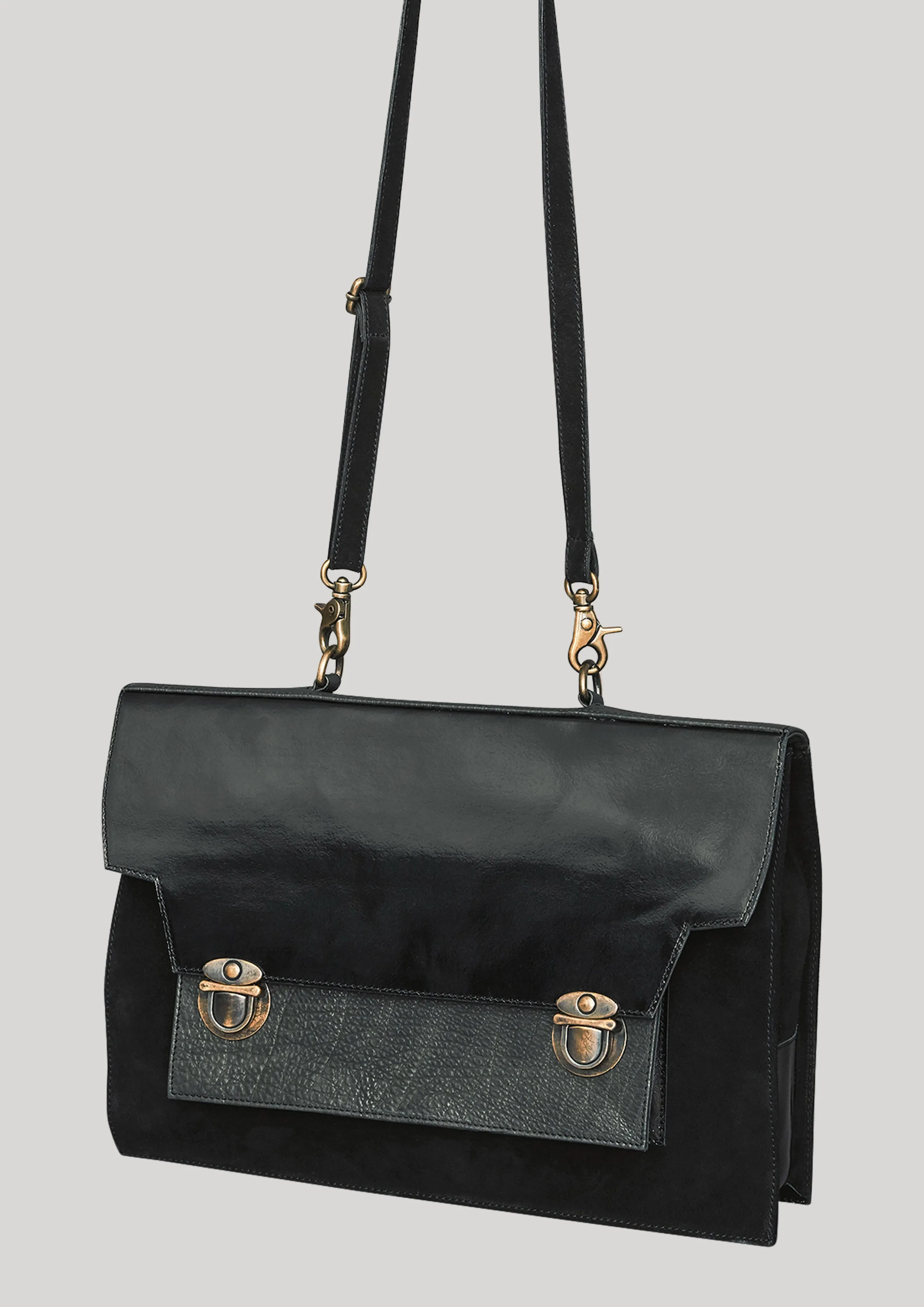 BRIEFCASE - LEATHER black by BERENIK