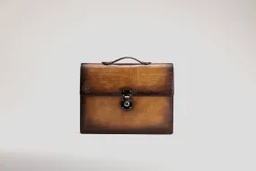 Briefcase - Parchment Patina Brown