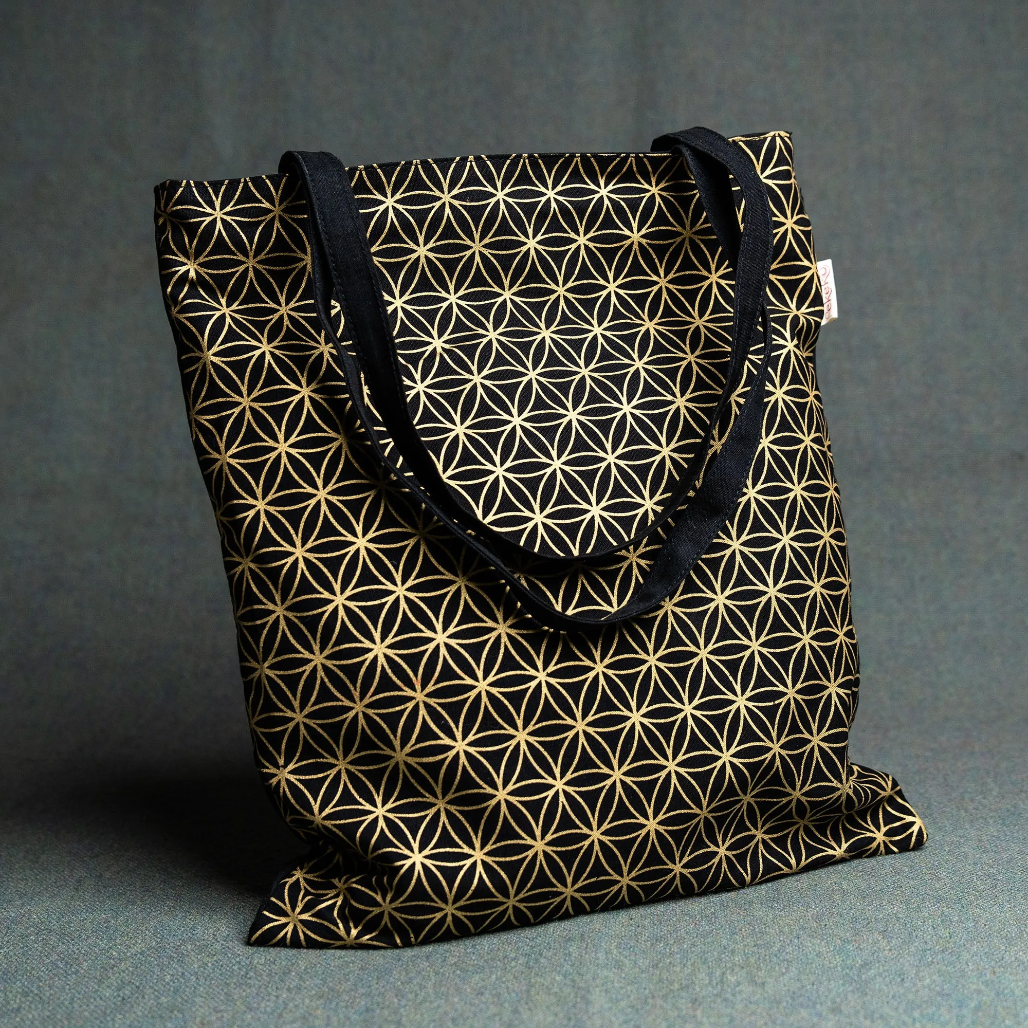 Brigid Tote Bag - Hexagon Bee Print