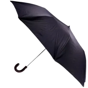 Brown Alligator Travel Umbrella with Black Canopy