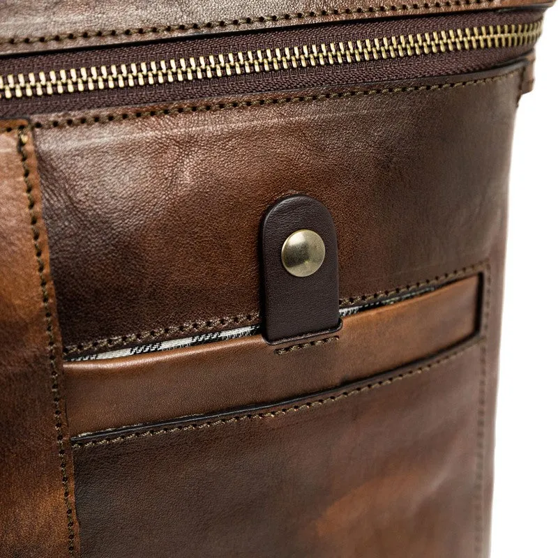 Brown Leather Briefcase Laptop Bag - From Here to Eternity