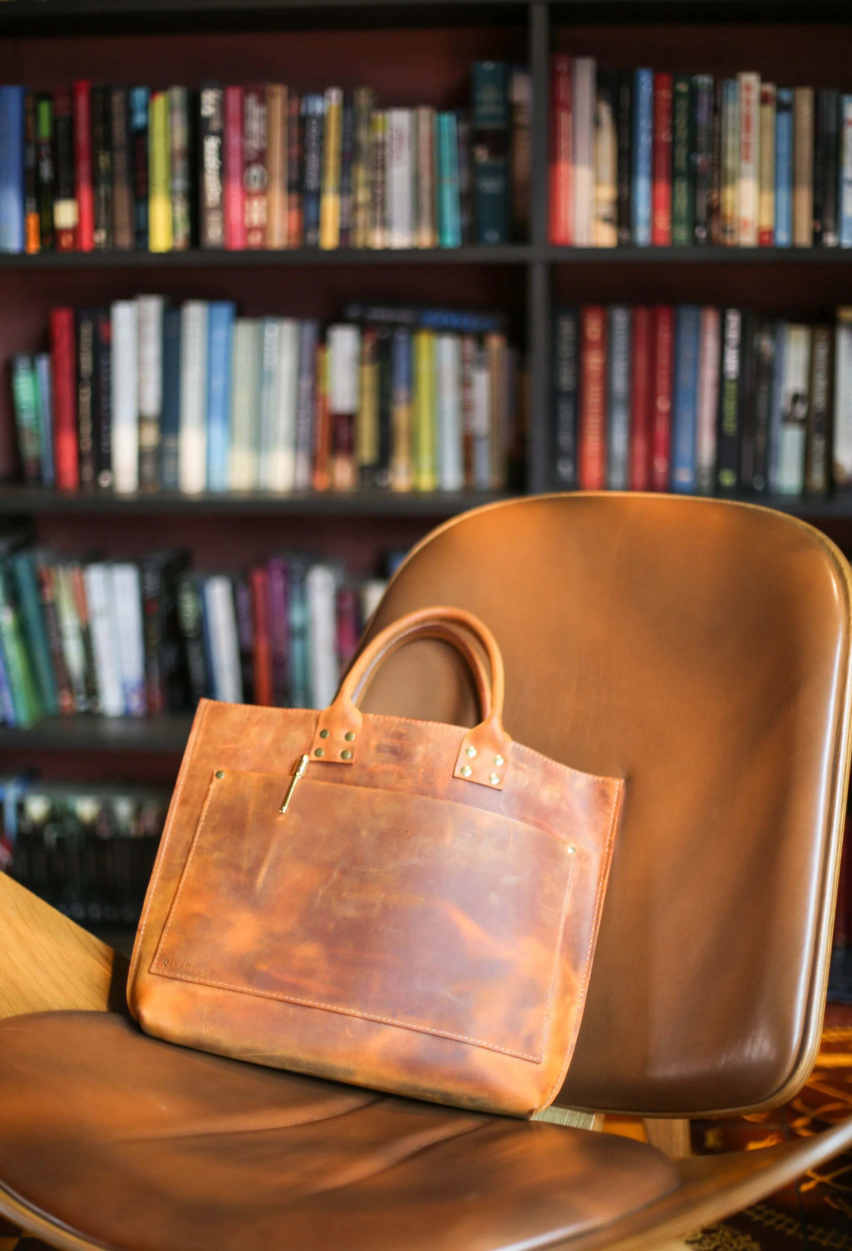 Brown Leather Laptop Bag - Leather Briefcase