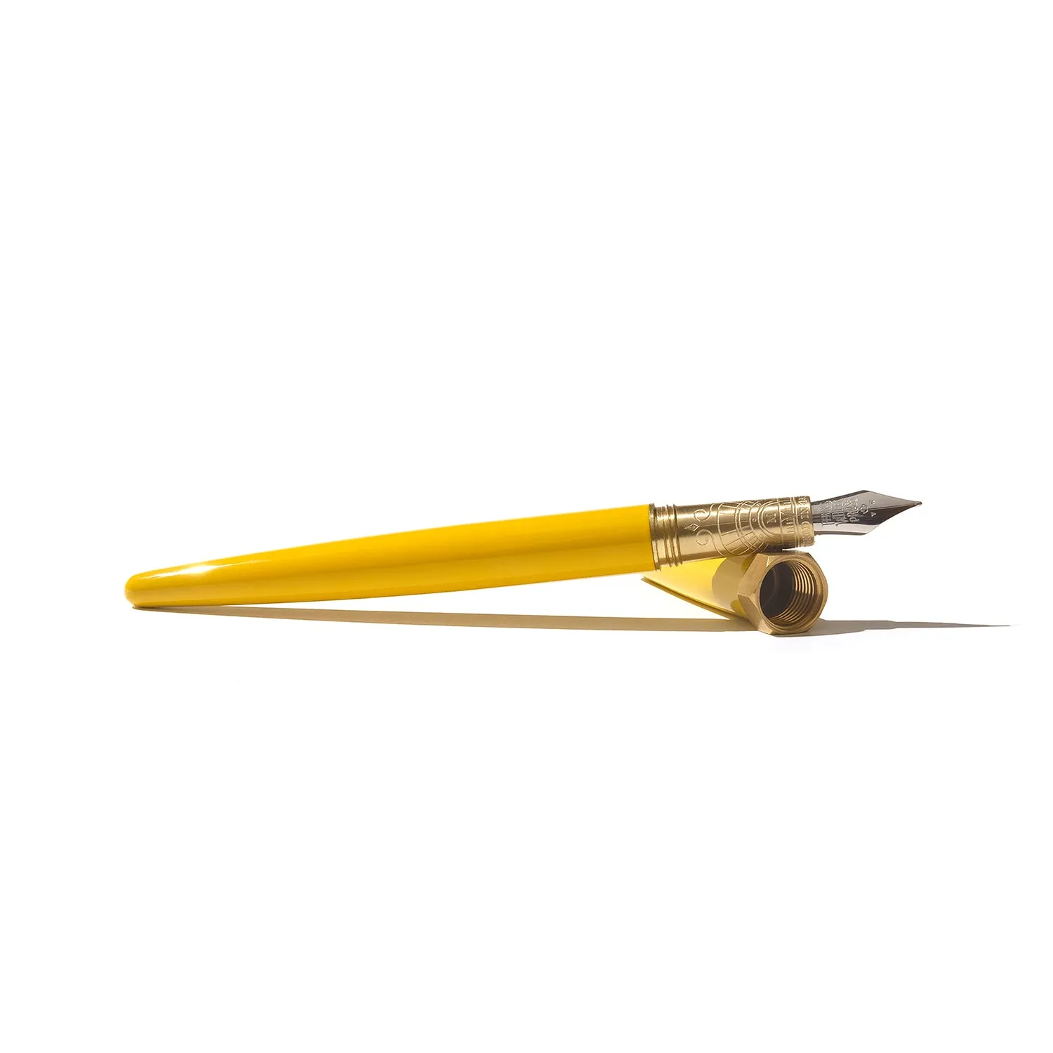 Brush Fountain Pen - Sunset Yellow (Fine)