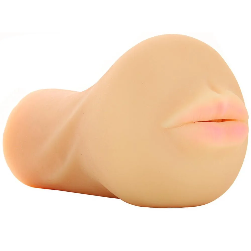 Calexotics Stroke It Anatomical Mouth Stroker in Ivory