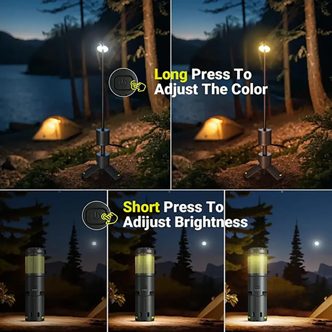 Camping Light with Telescopic Design