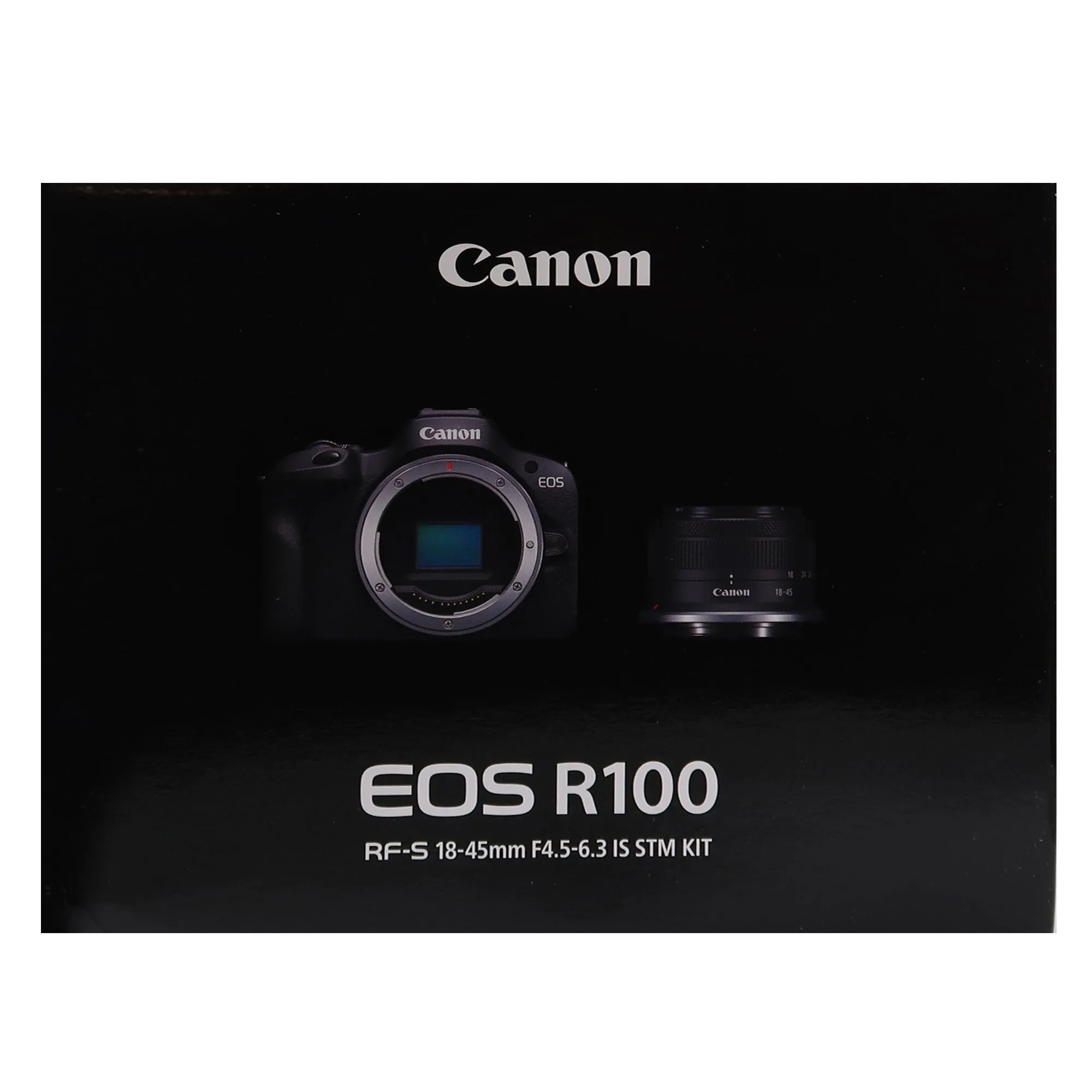 Canon EOS R100 Mirrorless Camera with 18-45mm Lens - Black