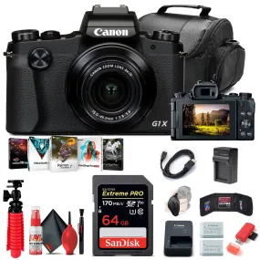 Canon PowerShot G1 X Mark III Digital Camera (2208C001)   64GB Card Starter Bundle