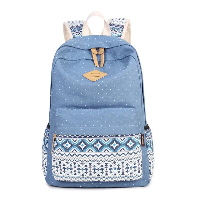 Canvas Printing Backpack Women School for Teenage Girls