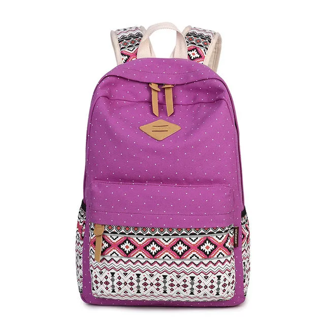 Canvas Printing Backpack Women School for Teenage Girls