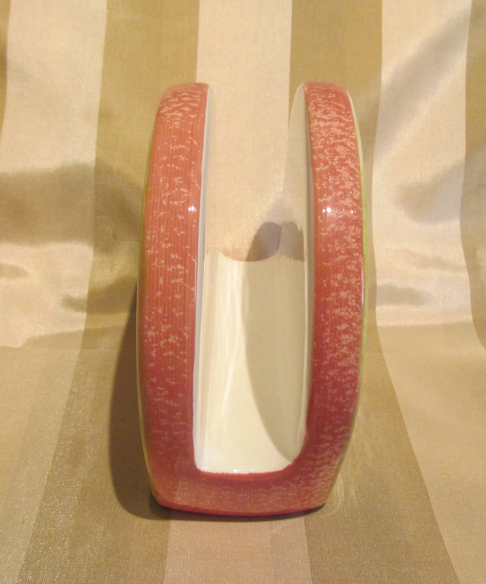 Ceramic Napkin Holder Grapes Kitchen Dining Decor Unused Excellent Condition