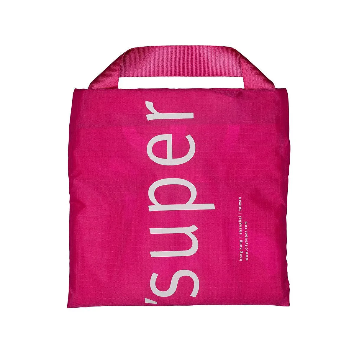 CITYSUPER Foldable Bag with 2 Inside Pocket-Pink