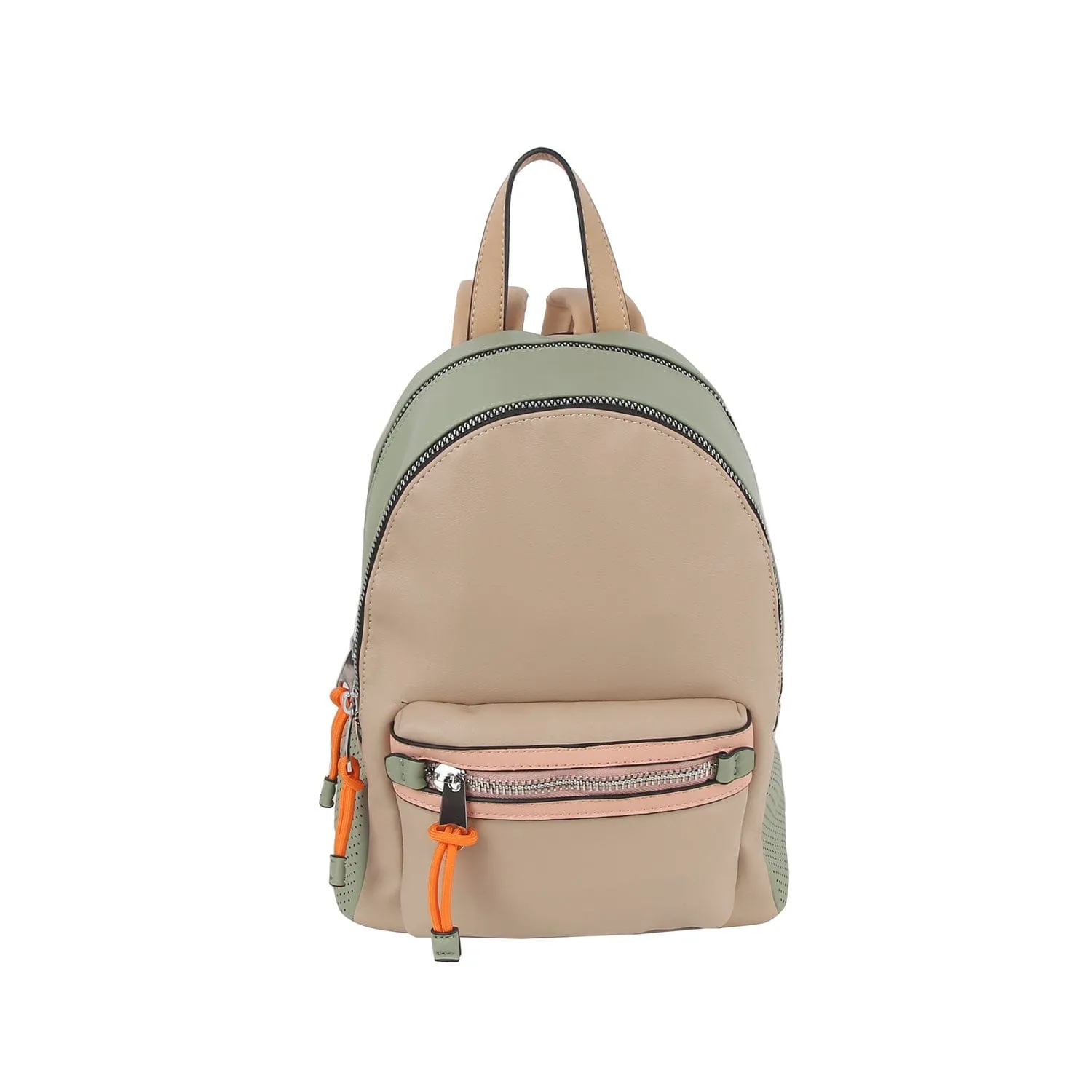 CJF133 Goldie Colorblock Double Zip Backpack