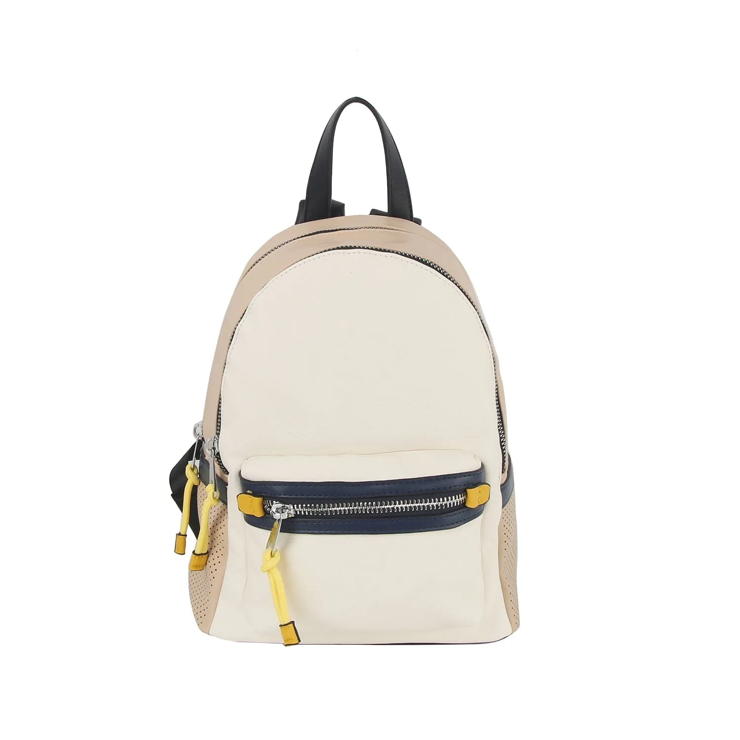 CJF133 Goldie Colorblock Double Zip Backpack