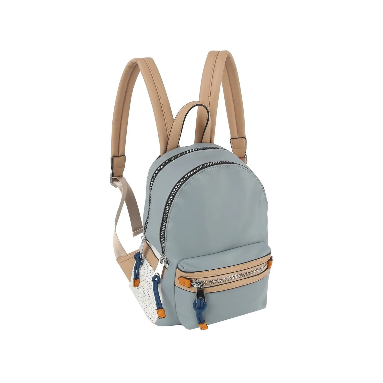 CJF133 Goldie Colorblock Double Zip Backpack