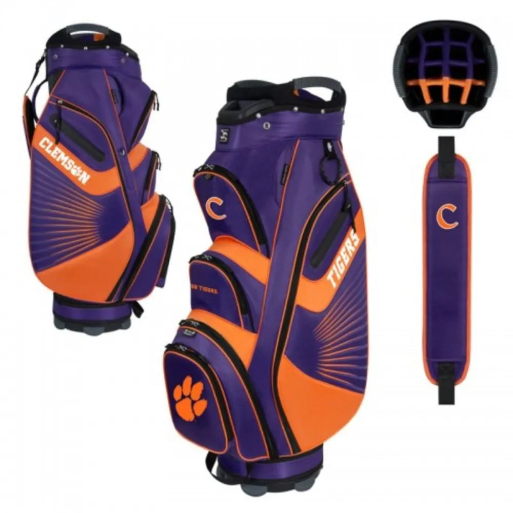 Clemson Tigers WinCraft "The Bucket II" 14-Way Cooler Cart Golf Bag