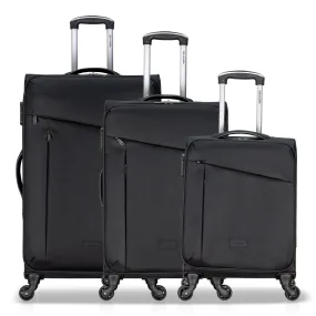 Club Rochelier  3 Piece Set Soft Side Luggage with Contrast Handles