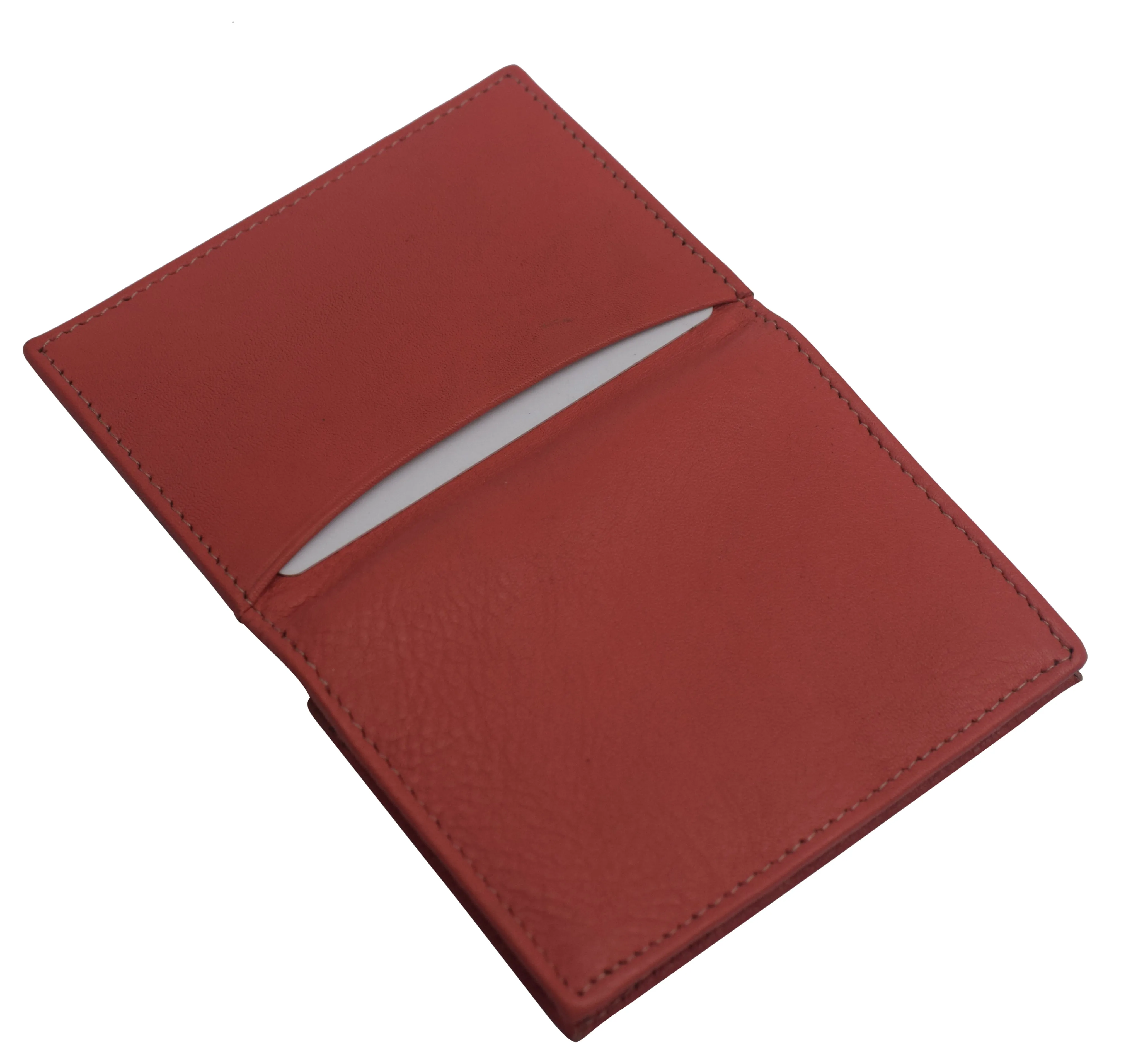 CN70 Genuine Leather Business Card Holder Name Card Case Credit Card Wallet with ID Window RFID Blocking