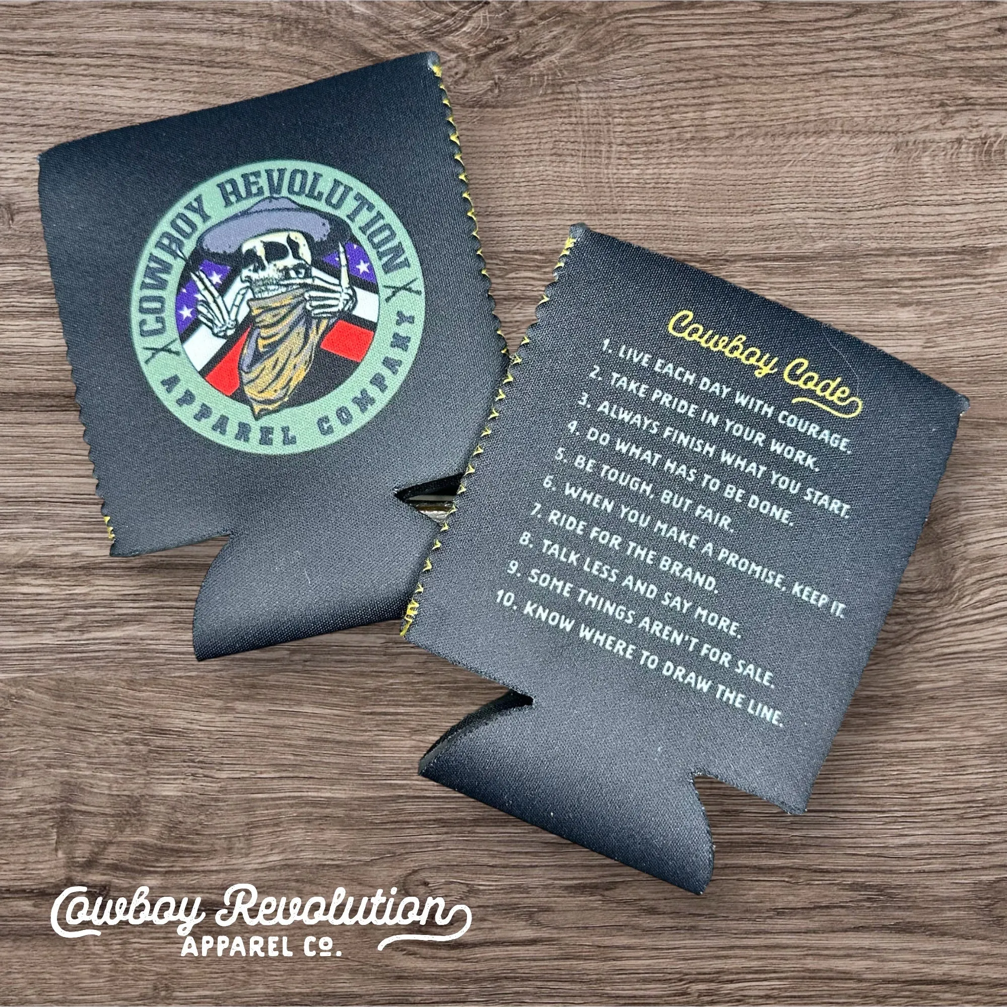 Cowboy Revolution “Cowboy Code” - Neoprene Can Koozie