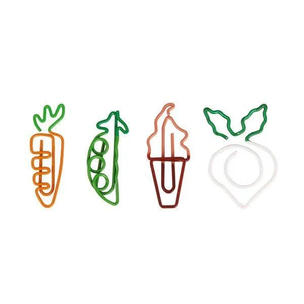 Creative Mini Cute Vegetable and Fruit Shape Paper Clip Folder Bookmark NP-070026