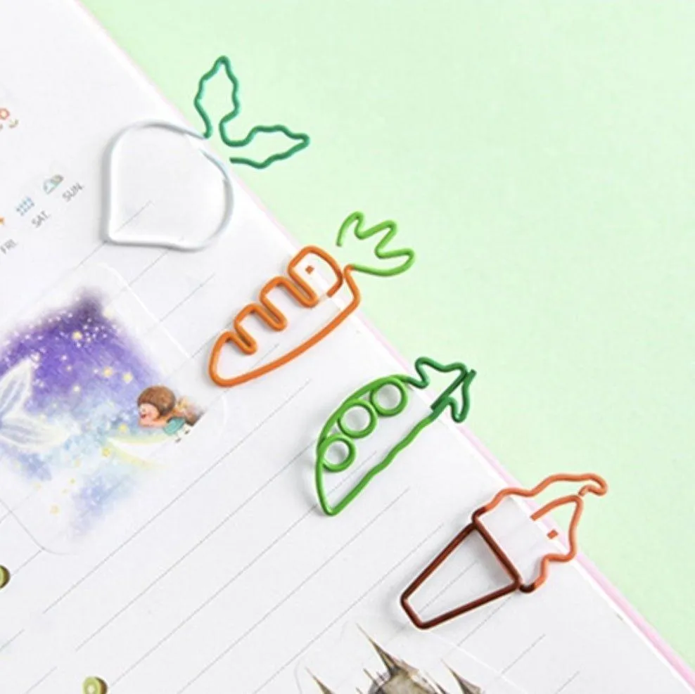 Creative Mini Cute Vegetable and Fruit Shape Paper Clip Folder Bookmark NP-070026