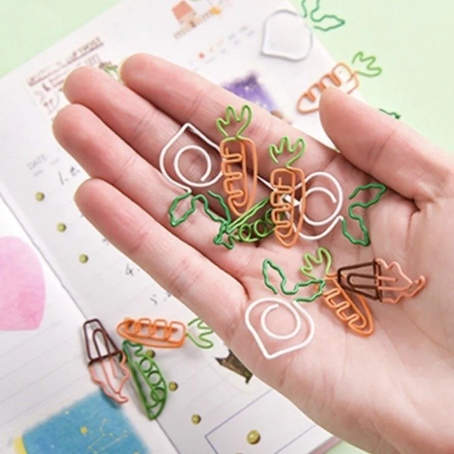 Creative Mini Cute Vegetable and Fruit Shape Paper Clip Folder Bookmark NP-070026